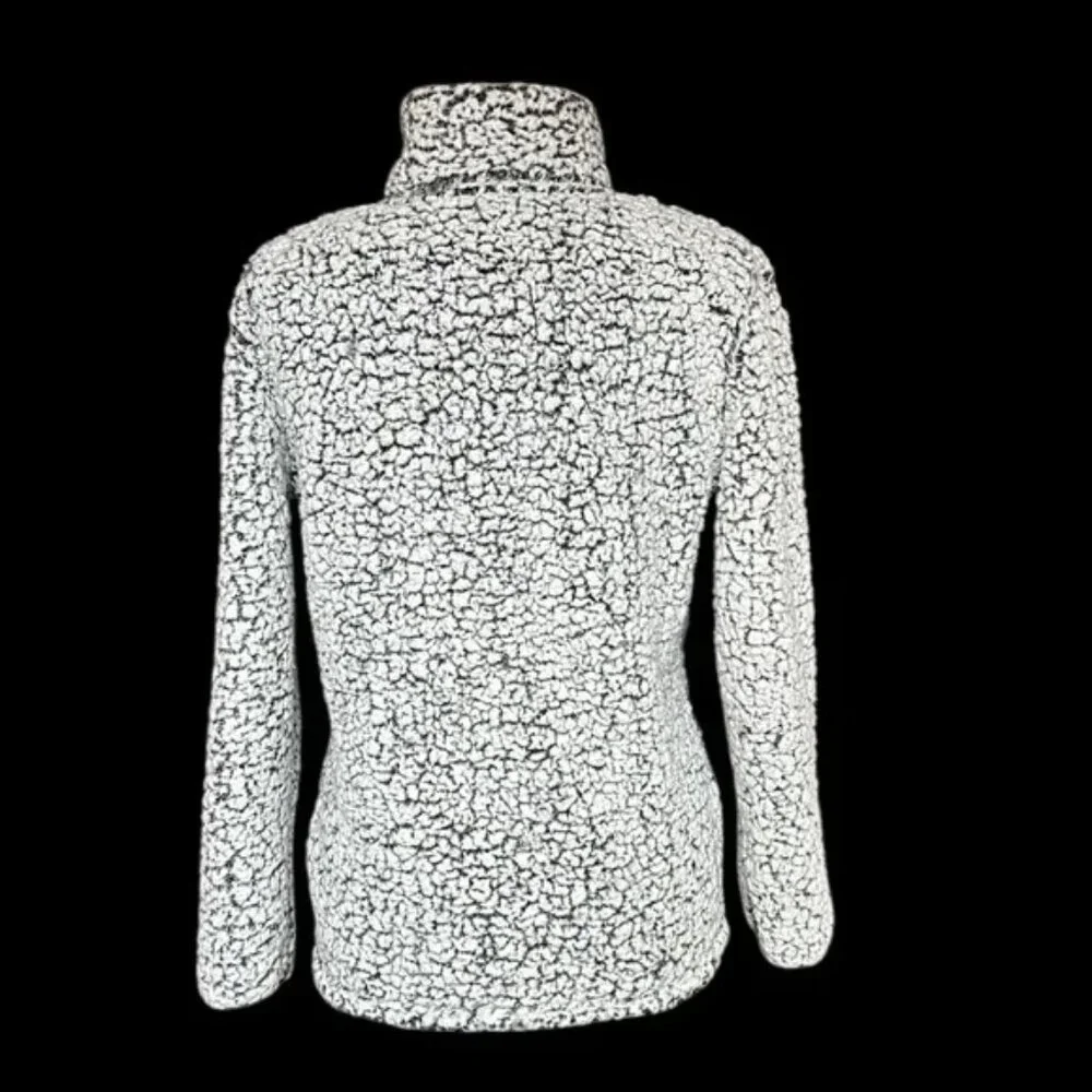 Ohio State University Woman's Fleece Sherpa Scarlet & Gray Ohio State Emblem XL - Picture 2 of 6